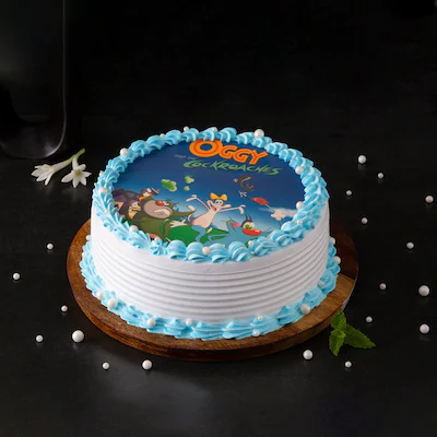 Oggy Vanilla Poster Cake